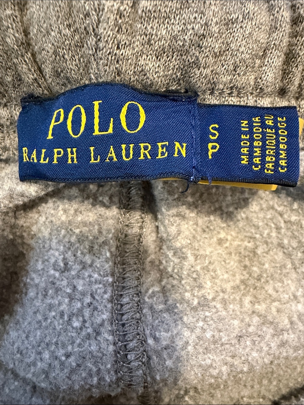 POLO RALPH LAUREN Grey Heather Joggers Sweatpants Embroidered Logo SIZE SMALL - Picture 8 of 10